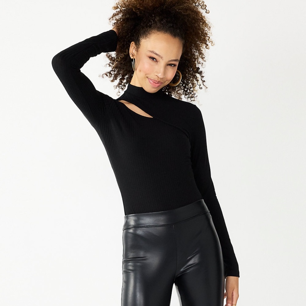 BOGO FREE* SO Keyhole Mock Neck Bodysuit NWOT! (*Lowest priced item free)